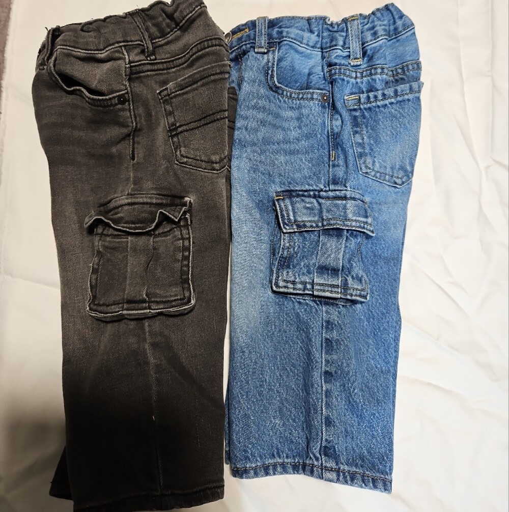 The Children's Place Blue Cargo Denim Jeans